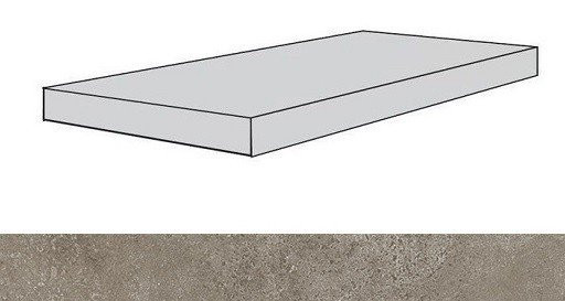 Atlas Concorde Drift Light Grey Scalino Angolare DX / Атлас Конкорд Дрифт Лайт Грей Ступень угл. прав. 33х160