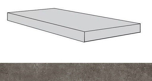 Atlas Concorde Drift Grey Scalino Angolare SX / Атлас Конкорд Дрифт Грей Ступень угл. лев. 33х160